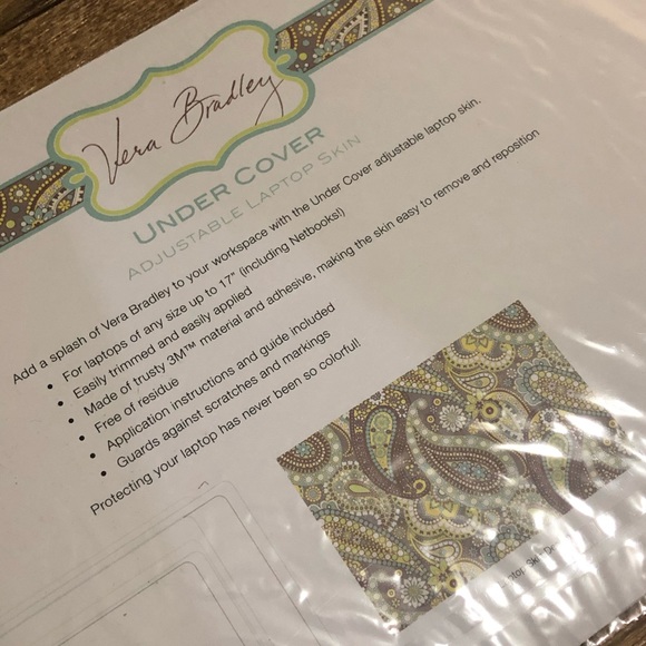 Vera Bradley Laptop Skin - Lemon Parfait - Picture 4 of 5